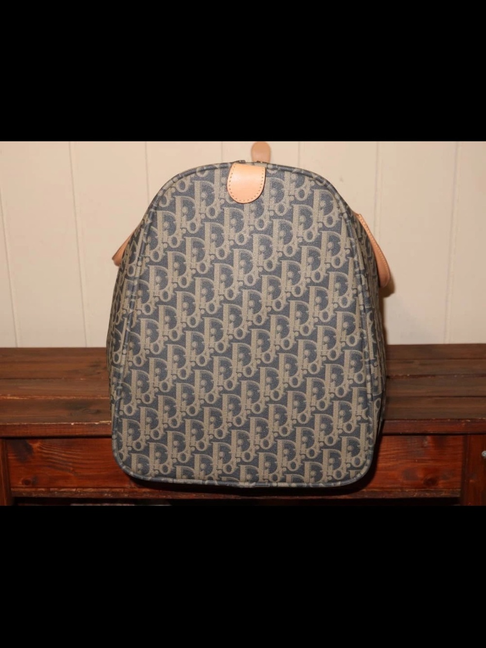 Dior Brown Beige Monogram Boston Travel Bag - Picture 3 of 14
